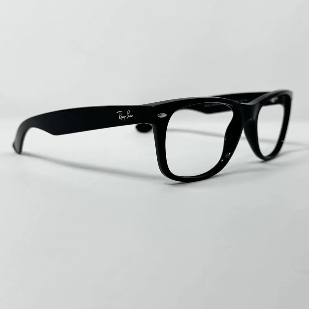 Ray-Ban RB2132 New Wayfarer 901/58 Black Eyeglass Frames 58-18-145 Italy